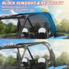imageStarknightM RZR XP Rear Window Net Compatible with 2014  2023 Polaris RZR XP 1000 2016  2023 Turbo Ventilated Sun Shade Protection Soft Window Mesh OEM 2879507 Parts for 2 Seats ampamp 4 Seats