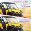 imageStarknightMT 20112020 Commander Full Windshield UTV Front Windshield Compatible with Can Am Commander 800 and Commander1000 2011 2012 2013 2014 2015 2016 2017 2018 2019 2020