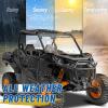 imageStarknightMT 2021 Vented Commander Windshield Commander Sliding Full Window Front Windshield Compatible With 2021 2022 2023 2024 2025 Can Am Commander Max 1000 700 XT DPS