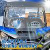 imageStarknightMT 2021 Vented Commander Windshield Commander Sliding Full Window Front Windshield Compatible With 2021 2022 2023 2024 2025 Can Am Commander Max 1000 700 XT DPS