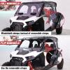 imageStarknightMT 2024 RZR XP 4 1000 Cab Enclosure Soft Upper Doors Compatible With Polaris RZR XP 4 1000 2024 2025 Soft Door Panel Windshield With Vent Side Windows Accessories 4 Seaters
