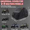imageStarknightMT 23 Seaters UTV Cover with Air Vents Universal UTV Covers Compatible with Can Am X3 Defender Commander Polaris RZR Ranger CFMOTO ZForce UForce Pioneer Kawasaki Mule TeryxMedium 140Lx 58Wx 75H