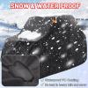 imageStarknightMT 23 Seaters UTV Cover with Air Vents Universal UTV Covers Compatible with Can Am X3 Defender Commander Polaris RZR Ranger CFMOTO ZForce UForce Pioneer Kawasaki Mule TeryxMedium 140Lx 58Wx 75H