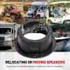 imageStarknightMT 2PCS Speaker Pods for 65 Inch Speakers Universal Angled Surface Mount Speaker Boxes Enclosures for RVs UTVs Trunks Boats Golf Carts ATVs Doors PreDrilled Holes