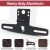 imageStarknightMT ATV UTV License Plate Holder with Light Aluminum UTV License Plate Frame Compatible with Polaris RZR Ranger Sportsman Marverick X3 Renegade DS Trailer Truck RV Boat Golf Cart Snowmobile