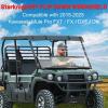 imageStarknightMT Heavy Duty AntiScratch Mule Pro Flip Down Windshield Compatible with 20152025 Kawasaki Mule Pro FXT  FX  DXT  DX Fold Window HardCoated Polycarbonate 250X Stronger Than Glass