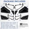 imageStarknightMT RZR XP 4 Lower Doors Insert RZR XP 4 1000 Half Door Panel 4 Seater Plastic Bottom Door Panels with Rubber Seal Compatible with Polaris RZR XP 4 Turbo RZR XP 4 1000 20142023