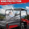 imageStarknightMT Ranger 800 Rear WindshieldCompatible with Polaris Ranger 800 2010 2011 2012 2013 2014Full Size Clear Back Window Accessories