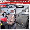 imageStarknightMT Ranger XP 1000 Seat Cover Full Back Ranger Seat Covers Compatible with Polaris Ranger 1000 XP 1000Crew XP 1000 20182025 ScratchResistant BlackBrown