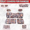 imageStarknightMT Ranger XP 1000 Seat Cover Full Back Ranger Seat Covers Compatible with Polaris Ranger 1000 XP 1000Crew XP 1000 20182025 ScratchResistant BlackBrown