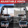 imageStarknightMT ScratchResistant Full Windshield Compatible with Polaris RZR XP 1000 20142018  XP Turbo 1518 RZR 900 S900 S1000 Clear Front Window HardCoated PC Windscreen UVResistantFull Windshield Vented
