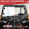 imageStarknightMT ScratchResistant Full Windshield Compatible with Polaris RZR XP 1000 20142018  XP Turbo 1518 RZR 900 S900 S1000 Clear Front Window HardCoated PC Windscreen UVResistantFull Windshield Vented