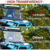 imageStarknightMT ScratchResistant Full Windshield Compatible with Polaris RZR XP 1000 20142018  XP Turbo 1518 RZR 900 S900 S1000 Clear Front Window HardCoated PC Windscreen UVResistantFull Windshield