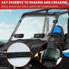 imageStarknightMT ScratchResistant Full Windshield Compatible with Polaris RZR XP 1000 20142018  XP Turbo 1518 RZR 900 S900 S1000 Clear Front Window HardCoated PC Windscreen UVResistantFull Windshield Vented