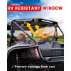 imageStarknightMT Talon 1000 Rear Windshield with Vent for 2Seater Clear Polycarbonate Back Window Compatible with Talon 1000R1000X 20192025