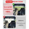 imageStarknightMT Talon 1000 Rear Windshield with Vent for 2Seater Clear Polycarbonate Back Window Compatible with Talon 1000R1000X 20192025