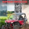 imageStarknightMT Talon 1000 Windshield 20192025 ScratchResistant Clear PC Front Windscreen Compatible with Talon 1000X1000R1000X4 UTV AccessoriesVented Windshield