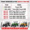 imageStarknightMT Teryx 4 Windshield Compatible with 2014 2015 Kawasaki Teryx 800 2012 2013 Teryx 4 750 Scratchresisatant Full Windshield Accessories Clear Front Window
