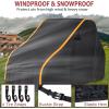 imageStarknightMT UTV Cover 2 Seater Full Cover Compatible with Can Am Maverick X3 Turbo  900 Kawasaki CFMOTO RZR Talon SXS HeavyDuty All Weather Protection Cover 23 Seater23 Seater