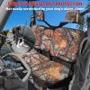 imageStarknightMT UTV Defender Seat Cover  Waterproof Dustproof Seat Covers Compatible with Can Am Defender DPS MAX 6X6 PRO 20162025 Split Bench Seat Covers Defender Accessories BlackMaple Leaf Yellow