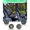 imageStarknightMT UTV Defender Seat Covers 1680D Waterproof Seat Cover Compatible with 20172025 Can Am Defender MAX wStorage Pockets Split Bench Seat Cover Defender Accessories CamouflageCamouflage