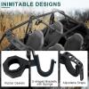 imageStarknightMT UTV Gun Holder 2 Sets  Roll Bar Gun Tool Racks Fits 1quot 15quot175quot and 2quot Roll Bar Compatible with Polaris RZR Ranger CanAm Kawasaki Snowmobile Golf Cart