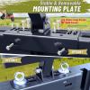 imageStarknightMT UTV Gun Mount  Sporting Clays SXS Gun Rack Compatible with Polaris Ranger General Pioneer Golf Cart SXS Quick Draw 4 Cargo Bed Gun Holders