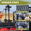 imageStarknightMT UTV Gun Mount  Sporting Clays SXS Gun Rack Compatible with Polaris Ranger General Pioneer Golf Cart SXS Quick Draw 4 Cargo Bed Gun Holders