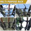 imageStarknightMT UTV Gun Rack  UTV Overhead Gun Holder Roof GunBow Rack with Soft Padding Adjustable Fits 21quot27quot Spacing Compatible with Polaris Ranger Kawasaki Mule Uforce