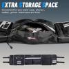 imageStarknightMT UTV Large Roll Cage BagRear Roll Bar Overhead Storage Organizer Cargo Bags with Reflective Strip Compatible with Ranger RZR Pioneer Talon