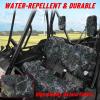 imageStarknightMT UTV Pioneer Seat Covers Compatible with 20162025 Pioneer 1000 10005Front Seat10006Front and Rear SeatWaterRepellent Bench Seat Cover BlackCamo