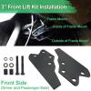 imageStarknightMT UTV Ranger Lift Kit 3quot Ranger Front ampamp Rear Bracket Lift Kit Compatible with Polaris Ranger 570 FullsizeXP 570XP 900 XP 10001000 Diesel 20132022