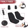imageStarknightMT UTV Rhino Seat Covers WaterResistant Seat Covers Compatible with Rhino 700 660 450 20042021 1680D Fabric BlackBlack