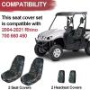 imageStarknightMT UTV Rhino Seat Covers WaterResistant Seat Covers Compatible with Rhino 700 660 450 20042021 1680D Fabric BlackCamo
