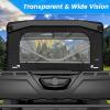 imageStarknightMT UTV Soft Rear Windshield Compatible With Canam Defender 20162024 HD 5 7 8 9 10 DPS MAX XT XMR Zipper Vent Waterproof Back Window All Weather Protection Defender Accessories