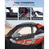 imageStarknightMT X3 Cab Enclosure Upper Doors Upgrade Zipper Vent Soft Side Window Compatible With Can Am 20172025 Maverick X3 X Turbo R DS RS RR MR RC 2Seater Model Work with Roof Windshield Mirror