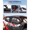 imageStarknightMT X3 MAX Cab Enclosure Upper Doors Upgrade Zipper Vent 4Seat Soft Side Window Compatible With Can Am 20172025 Maverick X3 MAX X Turbo R DS RS RR MR Work with Roof Windshield Mirror