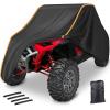 imageStarknightMT RZR UTV Cover 23 Seater  Waterproof 420D Heavy Duty Outdoor Storage Cover Compatible with Polaris RZR Ranger Commander Defender YXZ 1000R Rhino Pioneer Maverick Sport ZFORCE GeneralOrange