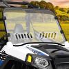 imageStarknightMT ScratchResistant UTV Front Full Windshield SlideVent Windshield Compatible with Polaris RZR 800 S 800 20082014 4 800 20102014 900 XP 20112013 4 900 20122014 570 20122018
