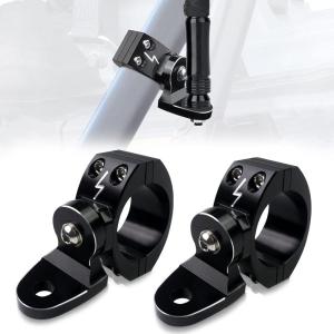 imageStarKnightMT UTV HeavyDuty Whip Light Mount 2PCS RZR Flag Mount for 175 Inch to 2 Inch Roll Bar Compatible with Polaris RZR 1000 XP 900 Pro Maverick x3 Pioneer 1000 Talon