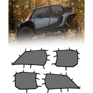 imageStarknightMT 2024 2025 XP 4 1000 Window Mesh Net Compatible with 2024 2025 Polaris RZR XP 4 1000 Accessories HighDensity Woven PVC Waterproof Durable Sun Shade Soft Upper Doors Cab Enclosure