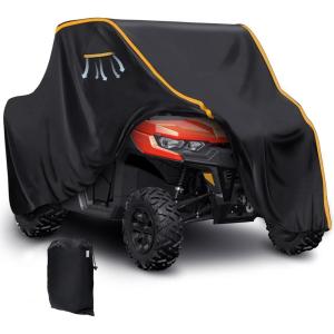 imageStarknightMT 23 Seaters UTV Cover with Air Vents Universal UTV Covers Compatible with Can Am X3 Defender Commander Polaris RZR Ranger CFMOTO ZForce UForce Pioneer Kawasaki Mule TeryxSmall 128Lx 57Wx 72H
