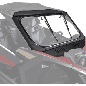 imageStarknightMT Maverick X3 Glass Windshield With Wipers Sliding Vents  Scratch Resistant X3 Windshield Compatible With Can Am Maverick X3 XRS XDS Turbo R 20172025DOT Approved Laminated Safety Glass