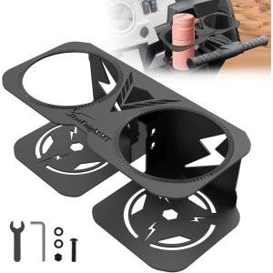 imageStarknightMT RZR Cup Holder Aluminum Passenger Grab Handle Drink Holder Fits 1840oz Cups Compatible with Polaris RZR 1000 XP 1423 900 1420 800 1214 XP Turbo 1621