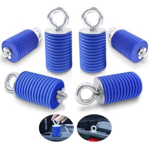 imageStarknightMT Ranger Tie Down AnchorsUTV Lock and Ride 2quot Bed Anchor Compatible with Polaris General Ranger 500 570 1000 XP 900 800 700 with 1716quot Hole6 PcsBlackBlue