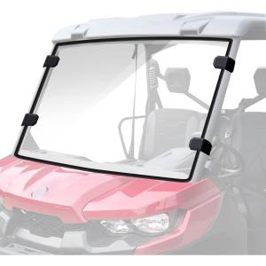 imageStarknightMT ScratchResistant Defender Windshield  UVproof Full Front Windshield Compatible with Can Am Defender MAX HD5 HD8 HD10 20162024 2025