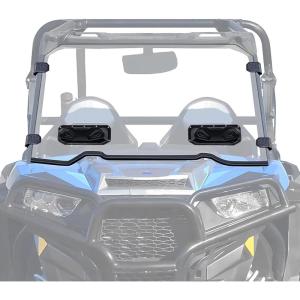 imageStarknightMT ScratchResistant Full Windshield Compatible with Polaris RZR XP 1000 20142018  XP Turbo 1518 RZR 900 S900 S1000 Clear Front Window HardCoated PC Windscreen UVResistantFull Windshield Vented