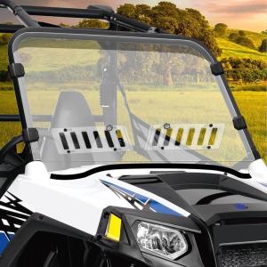 imageStarknightMT ScratchResistant UTV Front Full Windshield SlideVent Windshield Compatible with Polaris RZR 800 S 800 20082014 4 800 20102014 900 XP 20112013 4 900 20122014 570 20122018