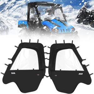 imageStarknightMT Soft Cab Enclosure Side Doors Compatible with Hisun 500 700 Coleman 500 700 Axis 500 700 Left ampamp Right Soft Doors with Zipper Window Waterproof Protection Massimo MSU500