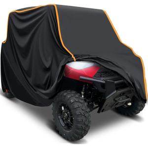 imageStarknightMT UTV Cover 2 Seater Full Cover Compatible with Can Am Maverick X3 Turbo  900 Kawasaki CFMOTO RZR Talon SXS HeavyDuty All Weather Protection Cover 23 Seater46 Seater UTV